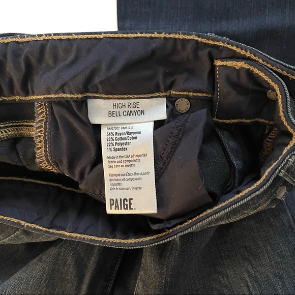 PAIGE Transcend Bell Canyon High Waist Flare Jeans - Picture 5 of 9